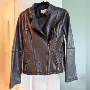 MICHAEL Michael Kors Black Leather Jacket